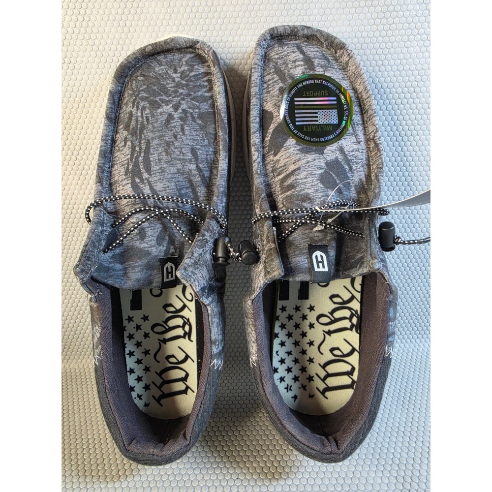 Howitzer Roam CV4941 White Prym1 Camo Mens Slip On Shoes 11 Patriotic Loafers - Picture 3 of 8